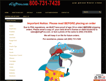 Tablet Screenshot of ecigpros.com